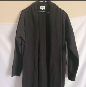 MATE the Label Black Cardigan Sweater